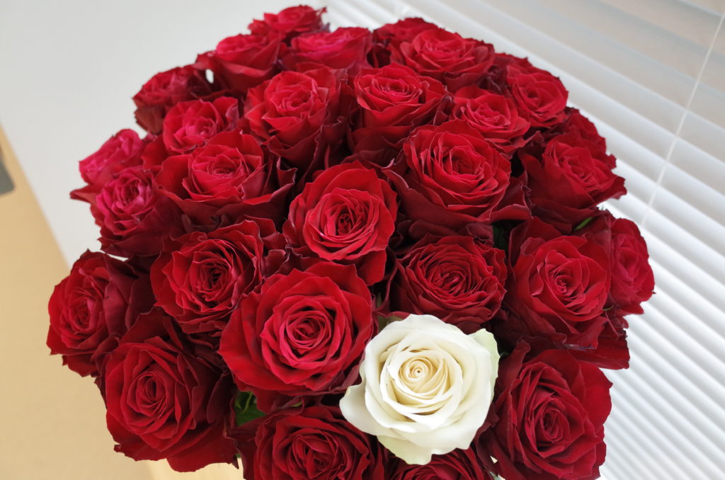 赤いバラの花言葉そのままに Amada Florist Irie Official Blog